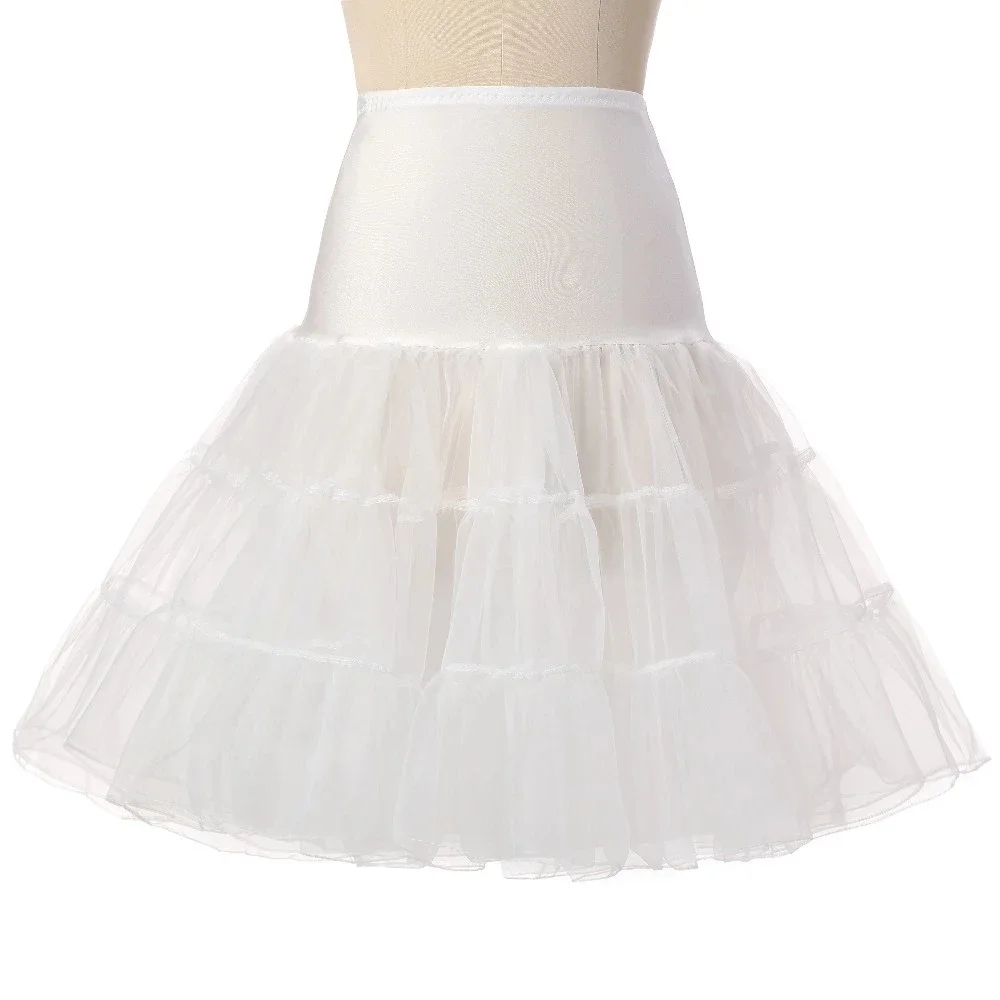 

Short Petticoats For Wedding Vintage Cosplay Organza Crinoline Underskirt Rockabilly Swing Tutu Skirt