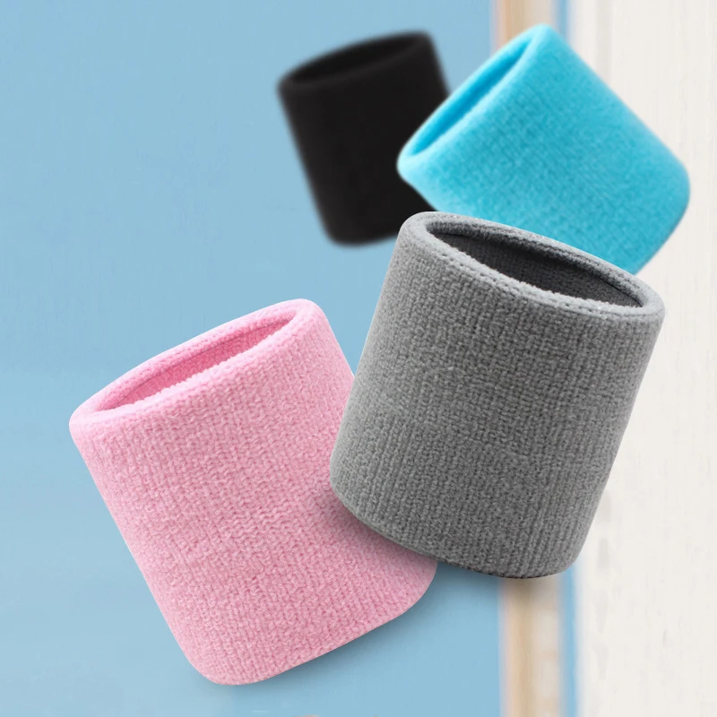 Cotton Wrist Support Wristband Sport Sweat Towel Cuff Wrist Guard Running Sweat Basketball Fitness Cycling Outdoor Wrist Strap