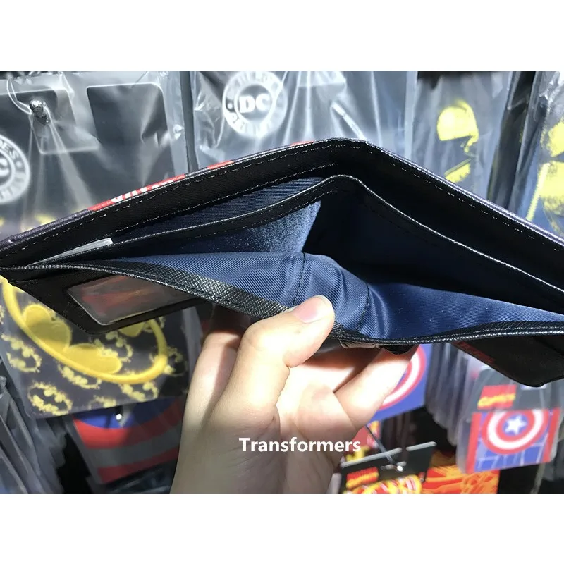 Transformers Film Peripheral Pu Wallet Card Holder Wallet Male Money Bag Bank Holder Short Purse Credit Case Bag Birthday Gifts