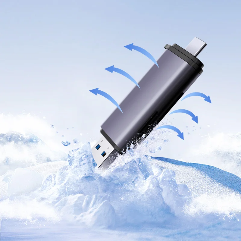 DM 2 в 1 USB3.1 + Type C TF и SD кардридер CR017