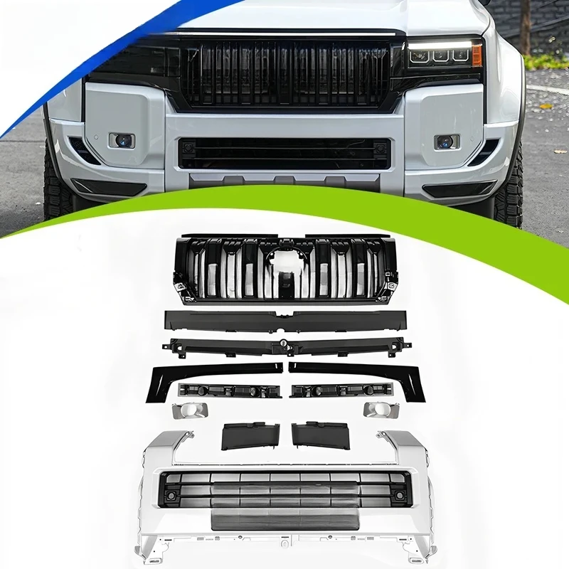 

Body Kit Bumper Grille Version LC250 2024 + Front Grille Support External Accessories