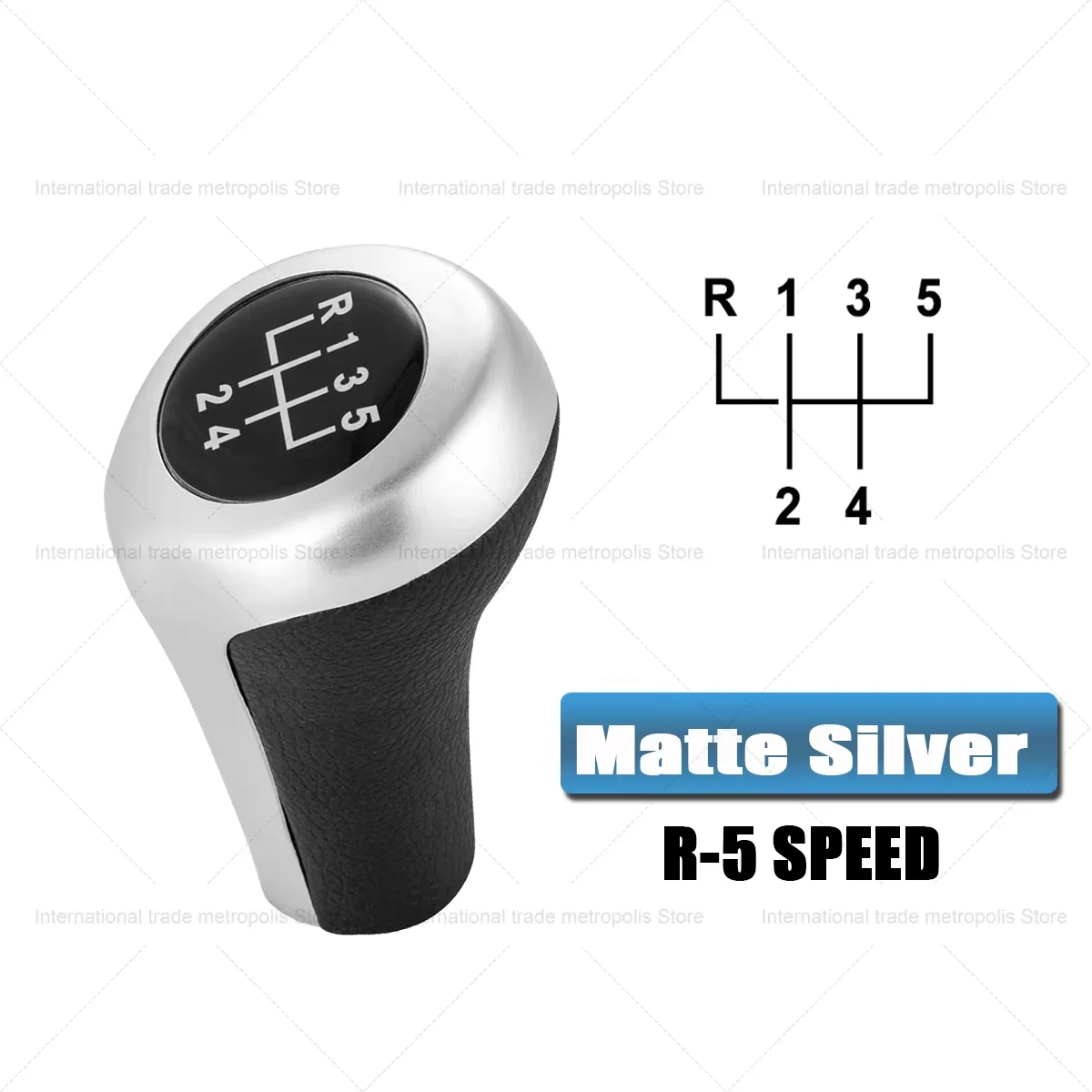 Picture 7: Carbon Fiber Pattern 5/6 Speed Leather Gear Shift Knob Manual for BMW E46 E90 E92 E39 X1 M Car Handle Gearbox Stick Knob