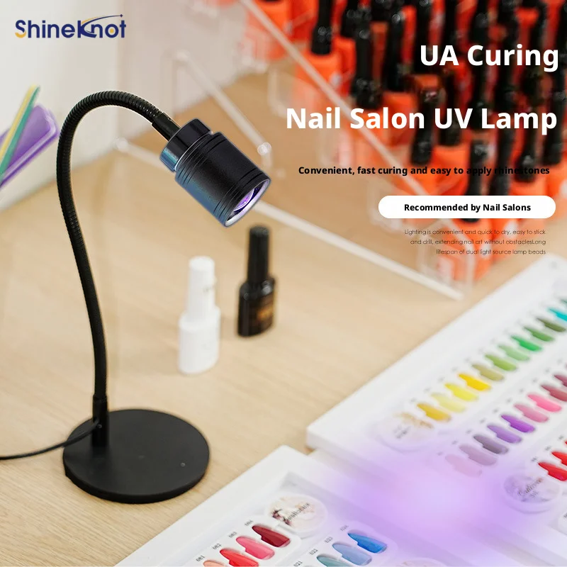 SHINEKNOT Multifunctional LED Nail Lamp Foot Switch Portable High-Intensity Spot-Light UV Lamp Dual-Power Plug-In Rechargeable