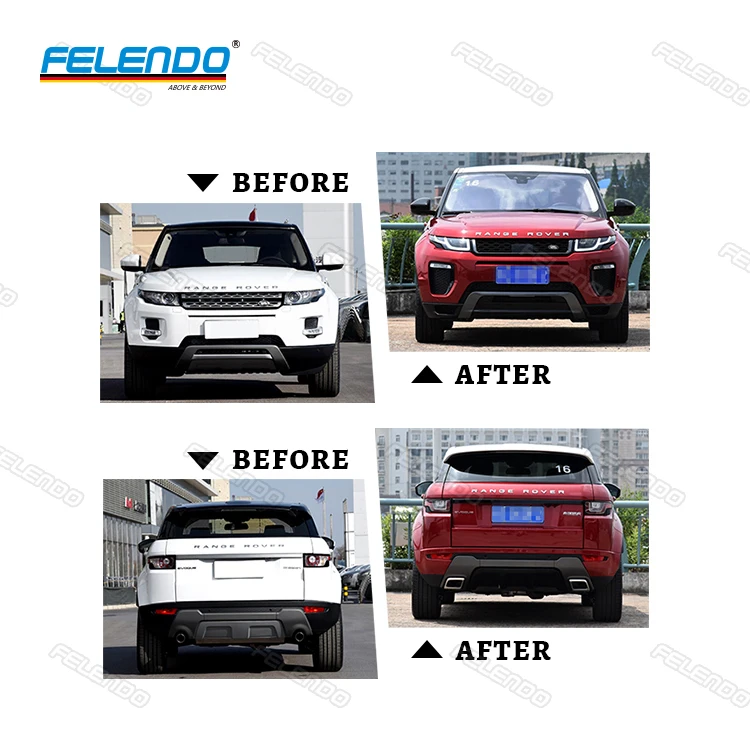 FELENDO High Quality car body parts 2010 evoque up 2016 evoque dynamic facelift upgrade bodykit