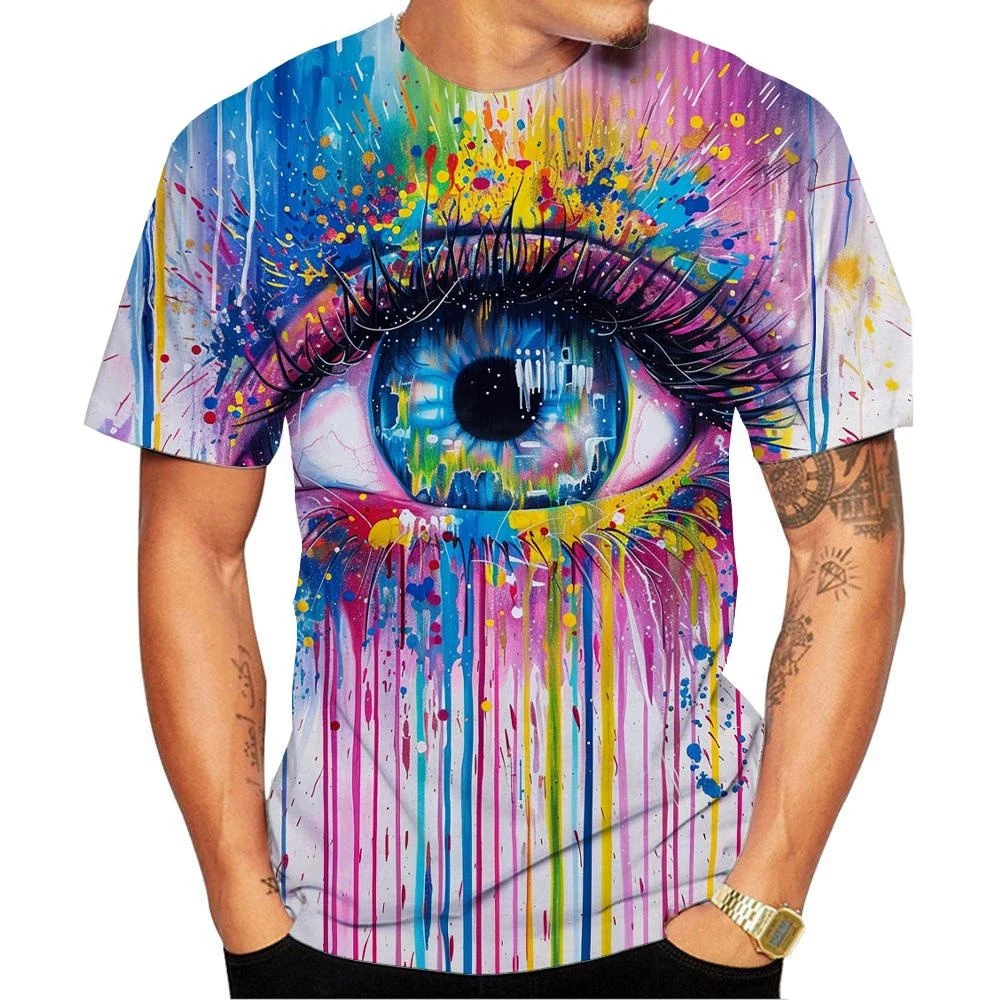 Kaus Leher Bulat Pola Mata War - Street Fashion Definition ulasan dan harga