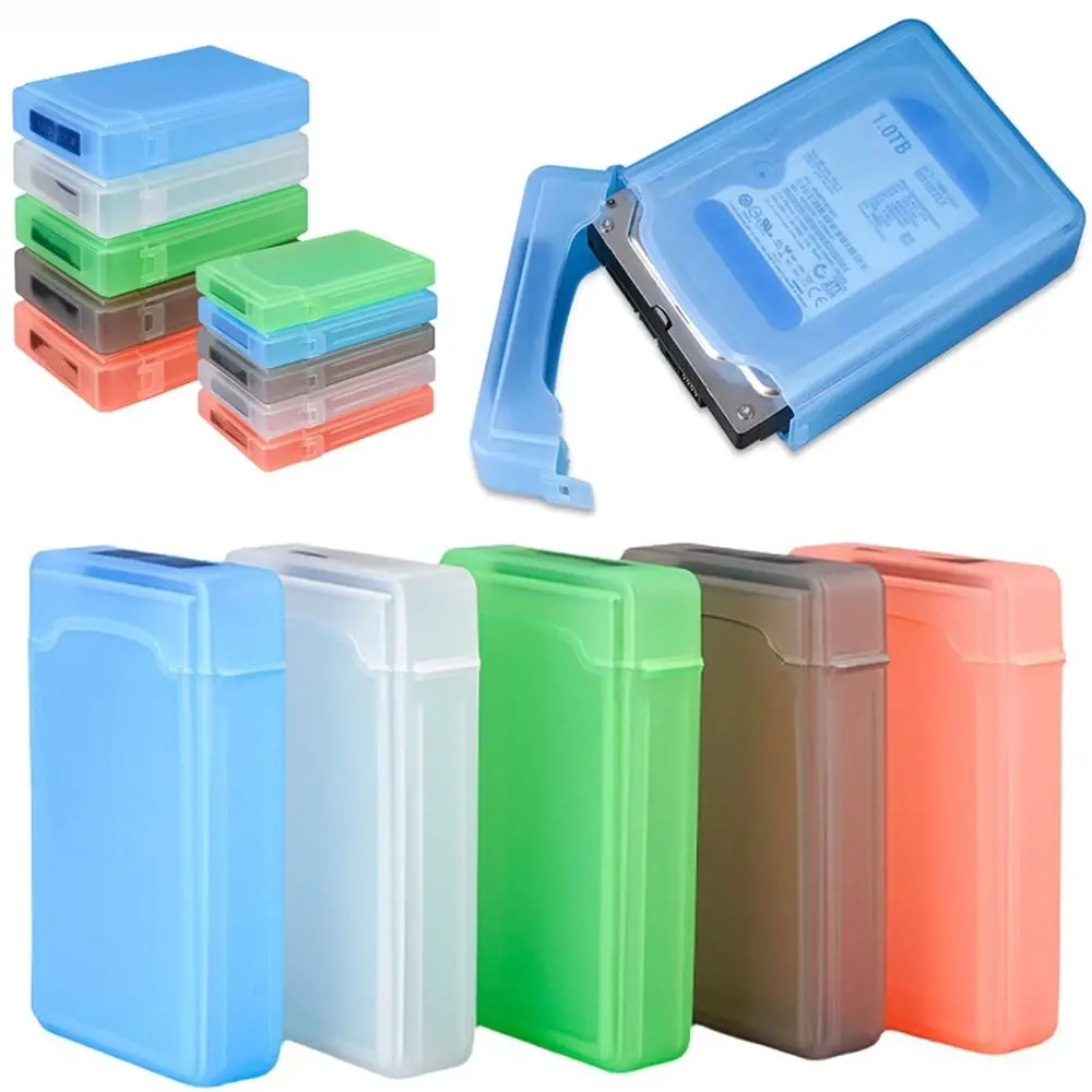 Storage Case Shockproof HDD Storage Box 2.5 Inch Plastic Hard Drive Storage Box 3.5 Inch External Hard Drive Storage Box