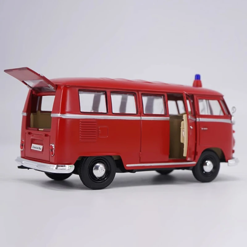 Diecast in scala 1:24 1972 T1 Bus in lega modello di auto d\'epoca Prodotto finito Simulazione Collezione di giocattoli Display regalo Modello statico