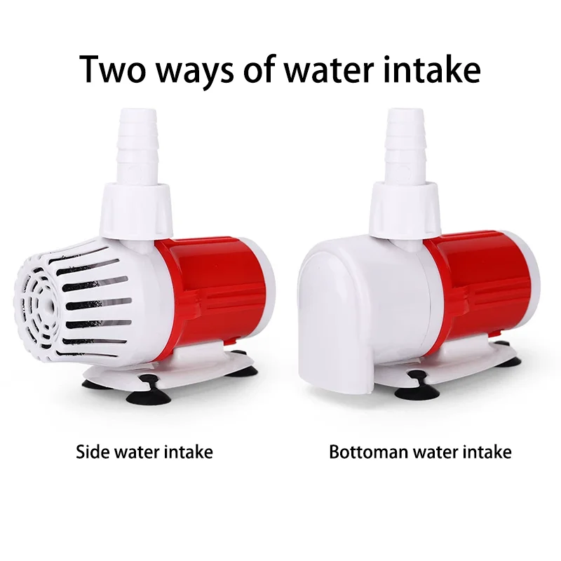 Silent Fish Tank Submersible Pump Bottom Suction Side Suction Filter Suction Manure Pump Small High Lift Fish Tank Change Pump