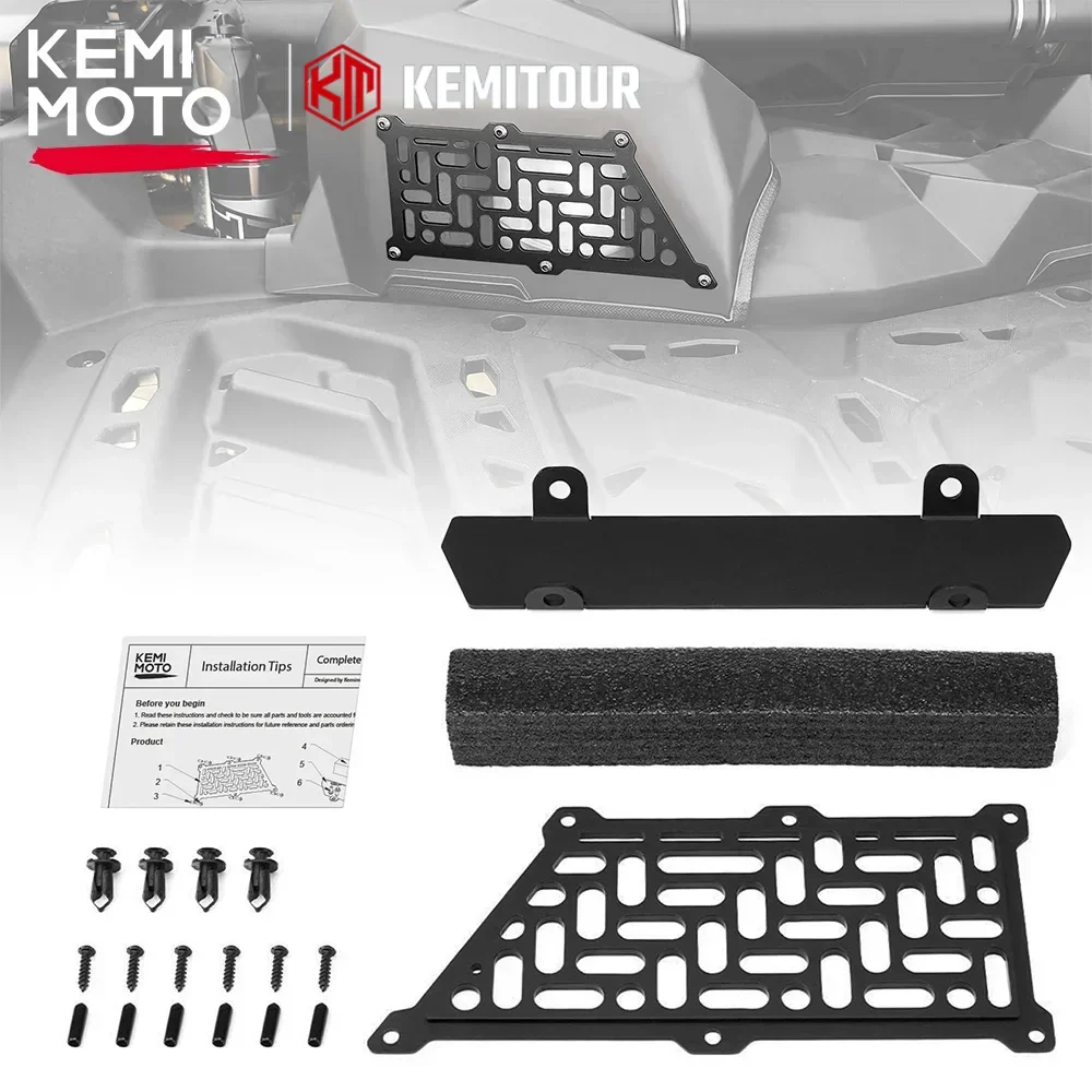 UTV KEMIMOTO Air Intake Relocation Kit Noise Reduction For Can-am Maverick X3 Max Turbo R RR XRC XRS DPS 4x4 2017- 2023