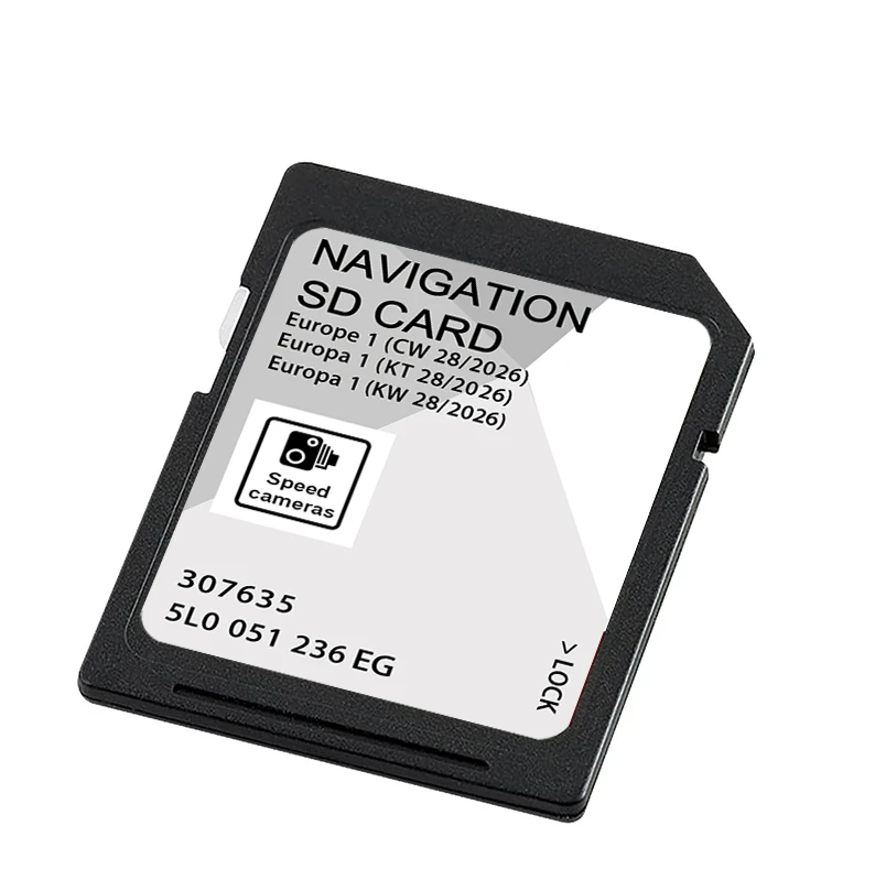for Skoda Superb Fabia Rapid Amundsen1 32GB MIB2 Sat Navi SD Card Europe map 5L0051236EG 2026 Discover Media SD GPS Card