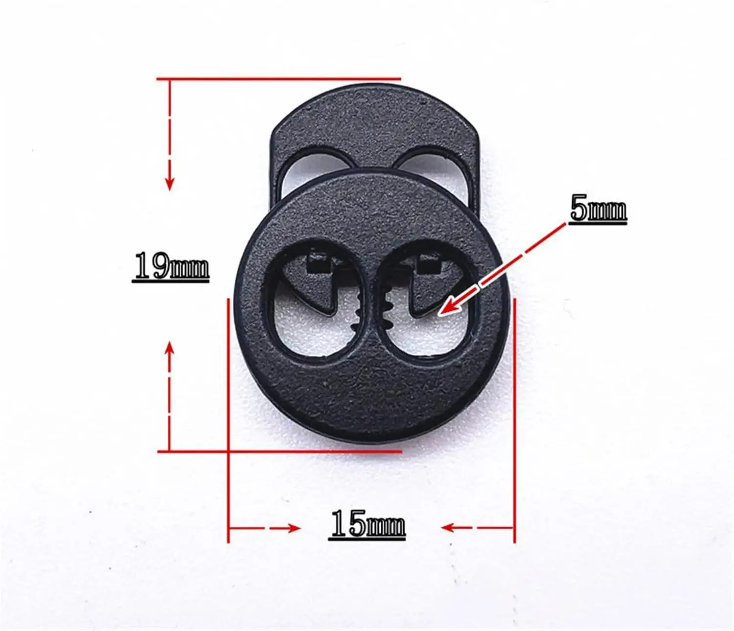 10/1PCS Cord Lock Stopper Toggle Clip for Apparel Shoelace  Metal Cord Lock Stopper Toggle Clip Garment DIY Accessories