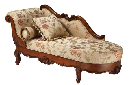 

American princess recliner bedroom living room fabric lazy sofa Taifei chair solid wood