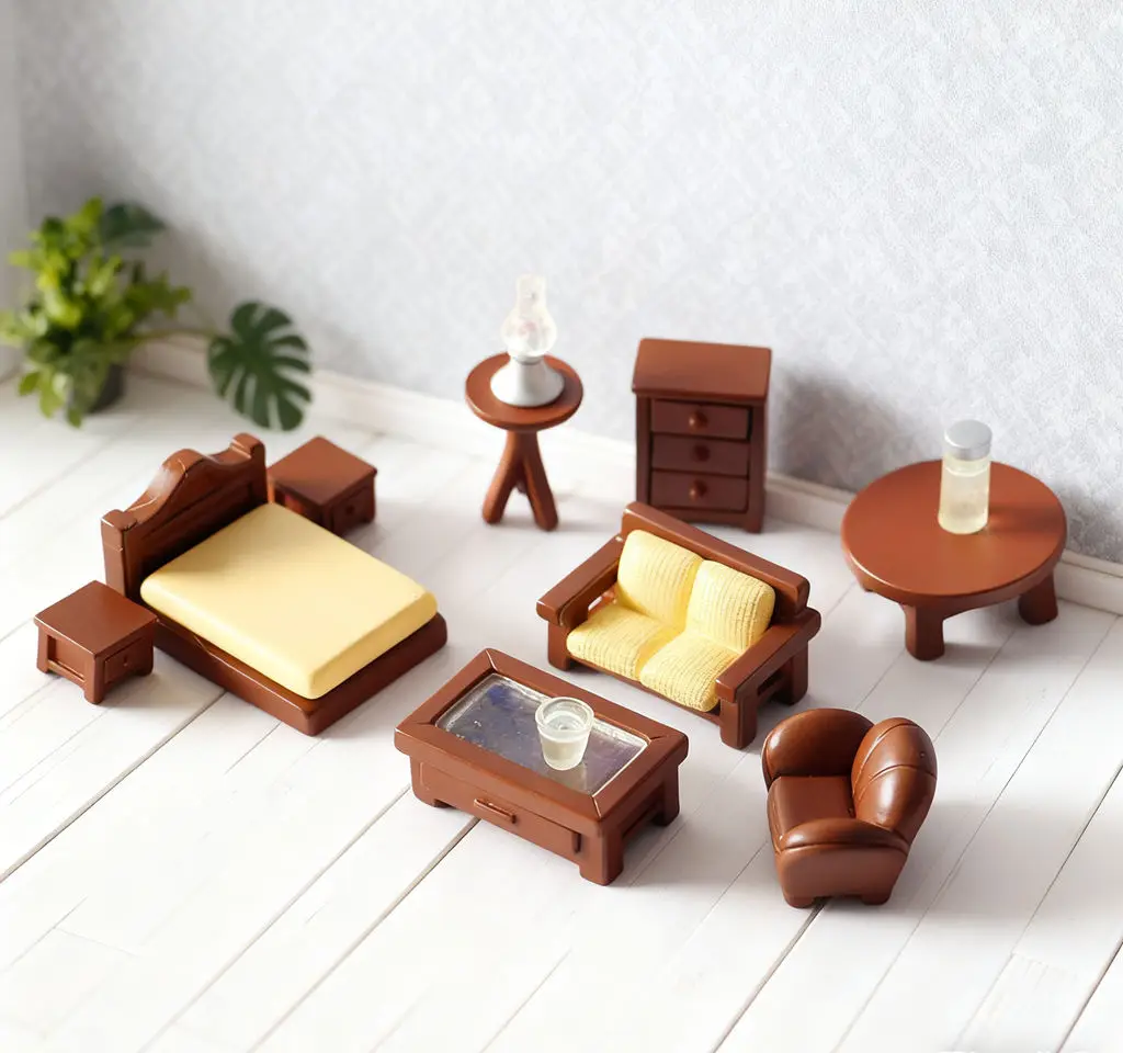 1:12 Dollhouse Mini Furniture (Modern European-Chinese Style): Dollhouse Accessories, Mini Scene Decor & Home Decor Ornaments