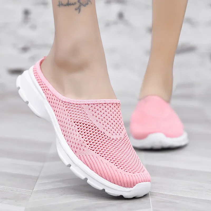 Men's Women Shoes Air Cushion Slip-On Orthopedic Ladies Platform Mesh Lightweight Couple Slipper  Female Sneaker Woman Shoes