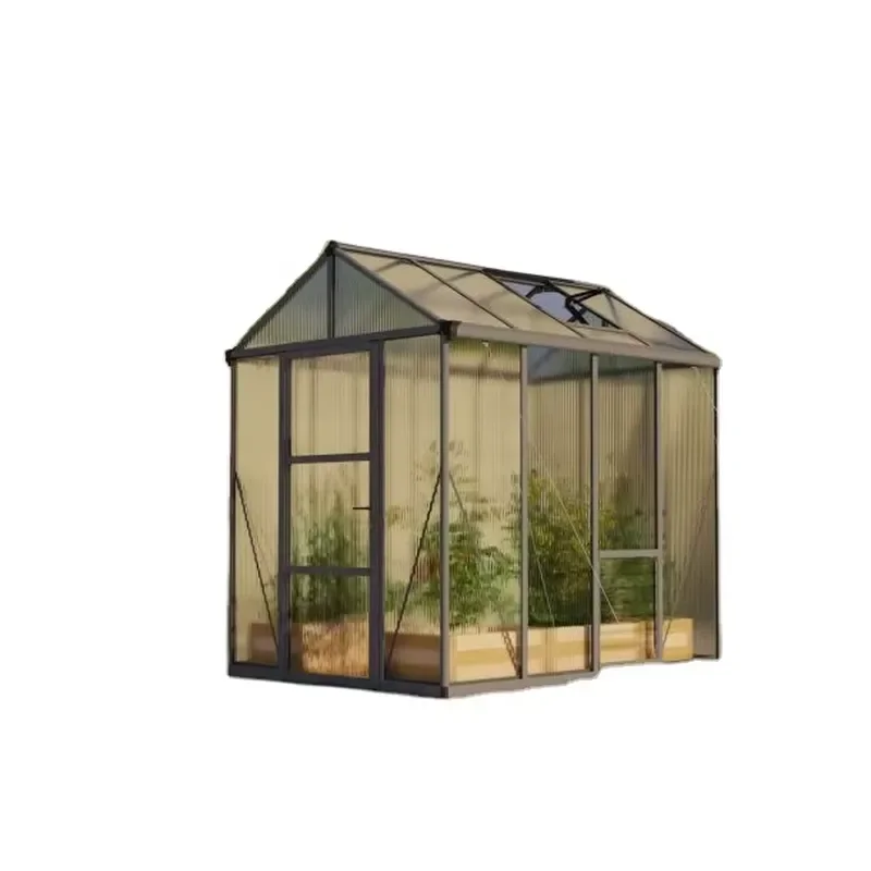 Portable Walk-In Garden Greenhouse with Popular Small Size Polycarbonate Sheet Cover Plastic Shed-Garden Greenhouse