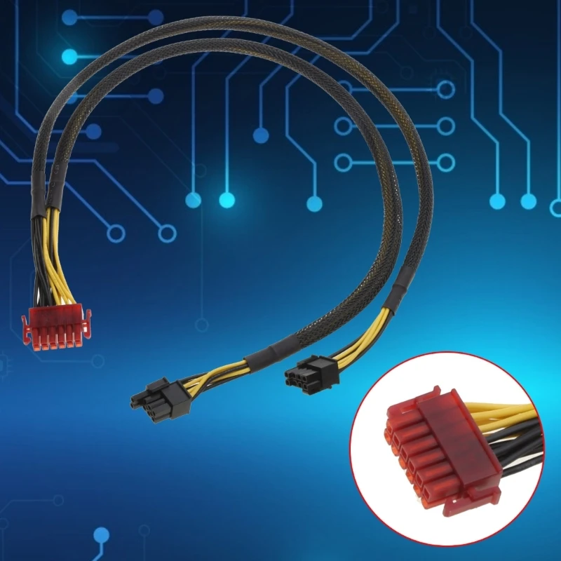 2023 新 12 ピンに 2 PCIE 8 ピン (6 + 2 ピン) グラフィックスカードモジュールケーブル Enermax モジュラー電源ケーブルスリーブ