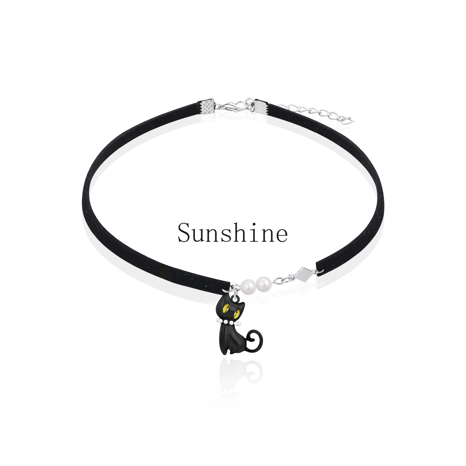 Kitten black short temperament personalized collarbone chain necklace neck chain