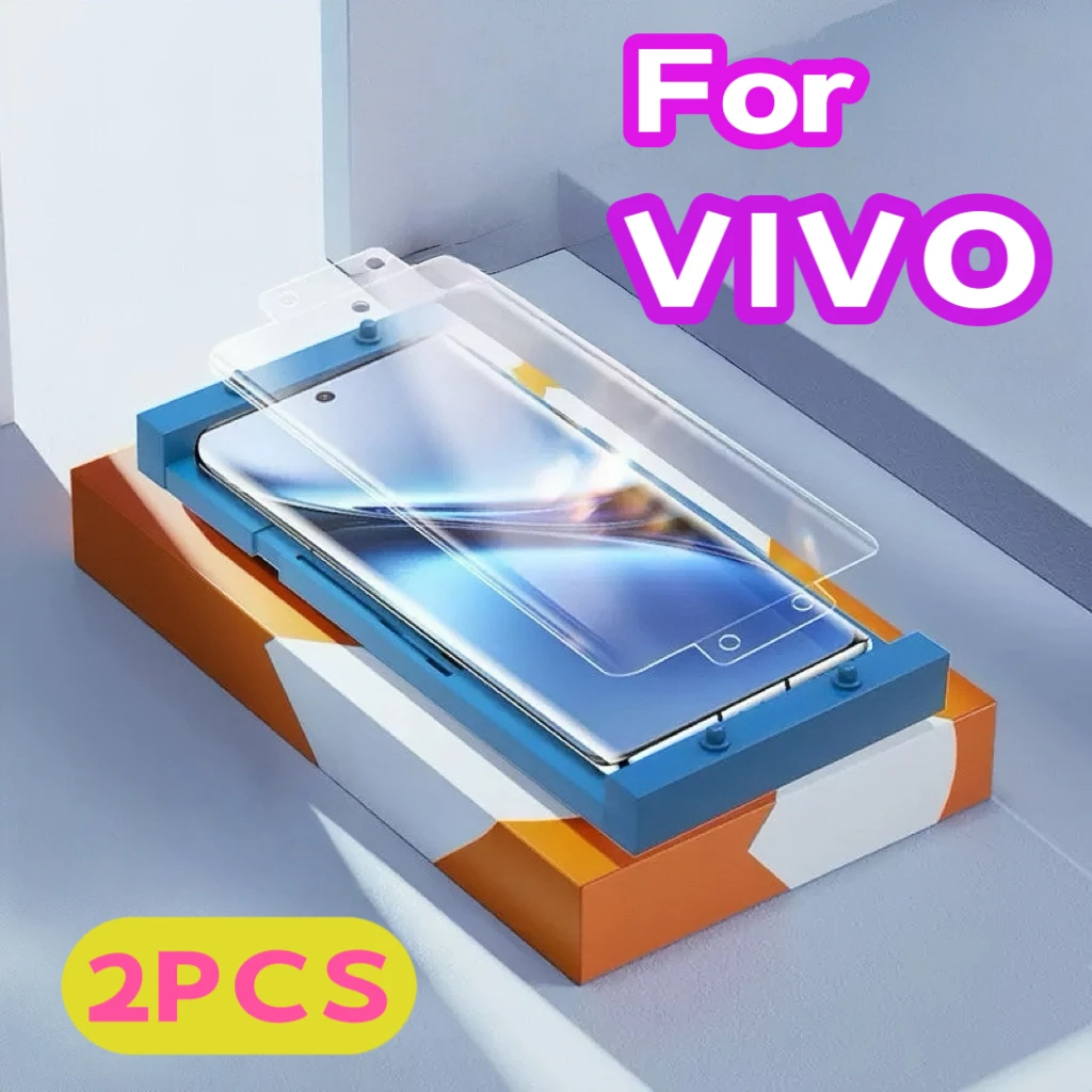 

2 шт. VIVO S19 S18 S17 S16 S15 Y100 X90 X80 X70 X200 X100 Pro Plus Защитная пленка для экрана с установочным комплектом, не закаленное стекло