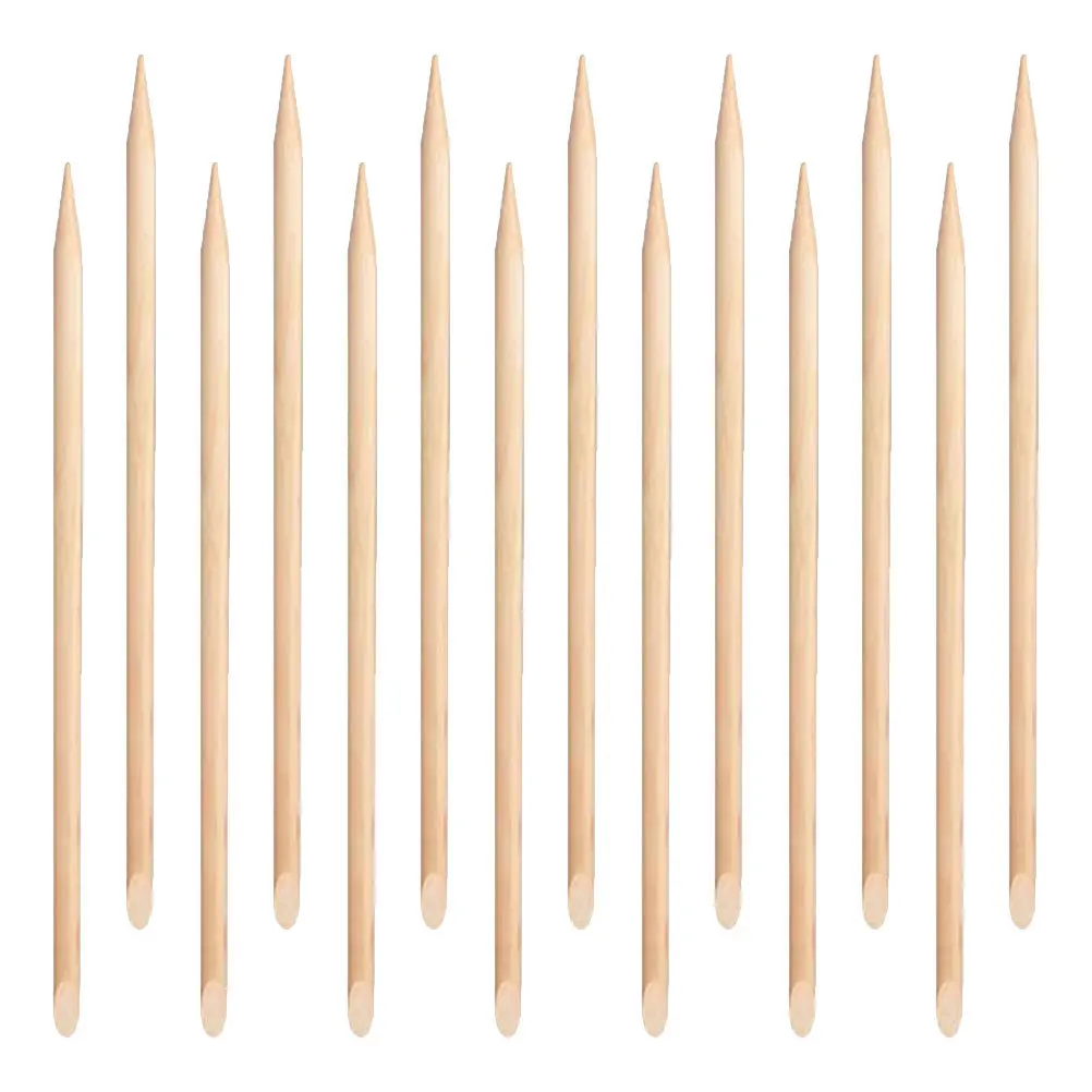 100 個の木製ネイルスティックキューティクルプッシャーリムーバーネイルケアマニキュア用品用ポリッシュスムーズ安全肌に優しいペディキュア