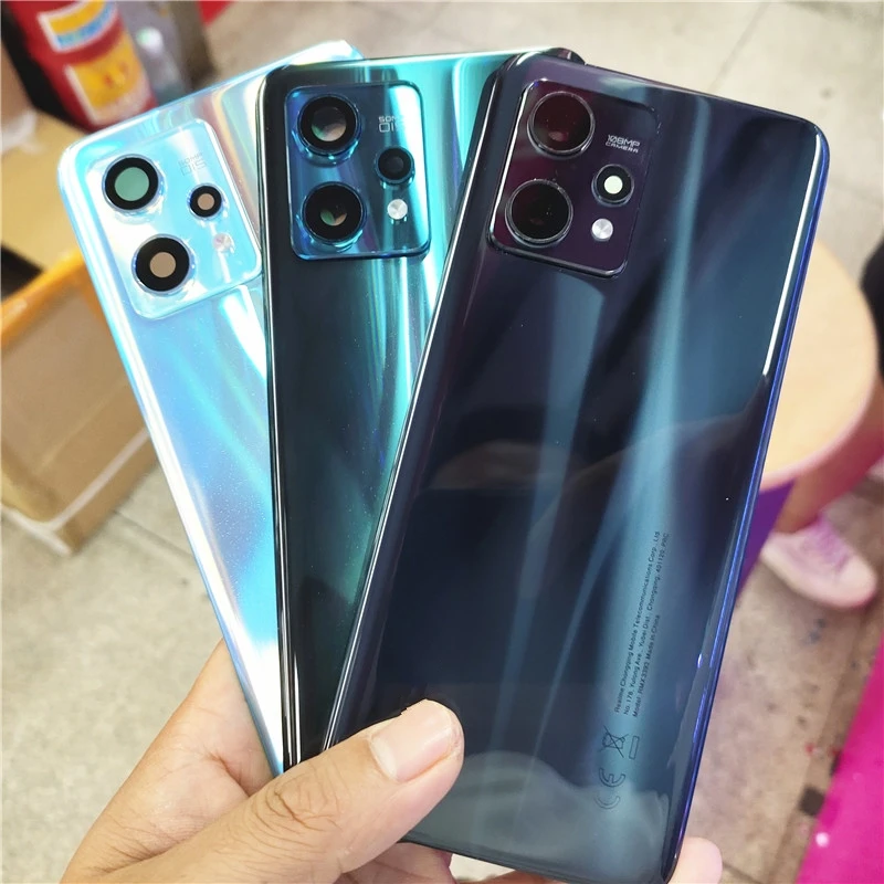 

A +++ задняя крышка для Realme 9 Pro Plus + стеклянная панель аккумулятора, задний корпус, чехол для телефона, рамка для камеры, объектив