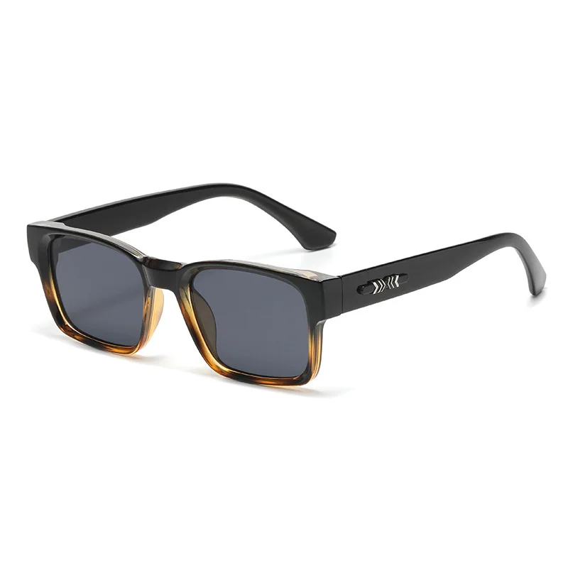 Unisex Square Polarized Sunglasses, CP Insert Core Acetate Frame, Unique Stylish Sun Glasses for Men Women Outdoor Shades
