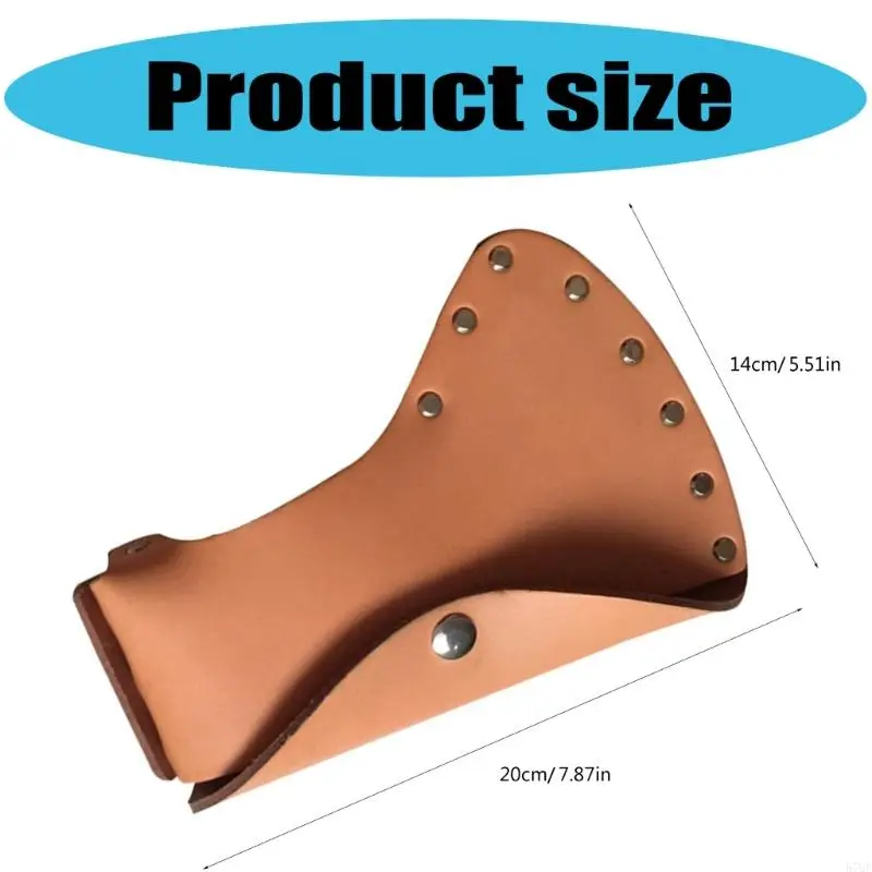 57qf Rugged Leather Hatchets Cover Eleve для разведки на открытом воздухе и использования лесорубы