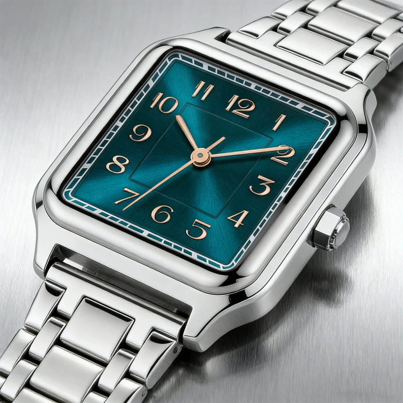 

Высококачественные деловые мужские часы из сплава нержавеющей стали, квадратные часы, модные спортивные водонепроницаемые мужские часы