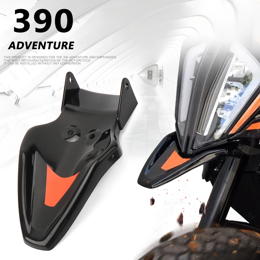 New Motorcycle Accessories White/Black Front Fender Tip Beak For 390 ADV 390 Adventure 390 ADVENTURE