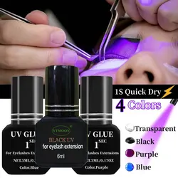 UV Lashes Glue For Eyelashes Extension Adhesive Gel Waterproof Lasting 1S Quick Dry Adhesive No Irritant Korean Makeup Tools