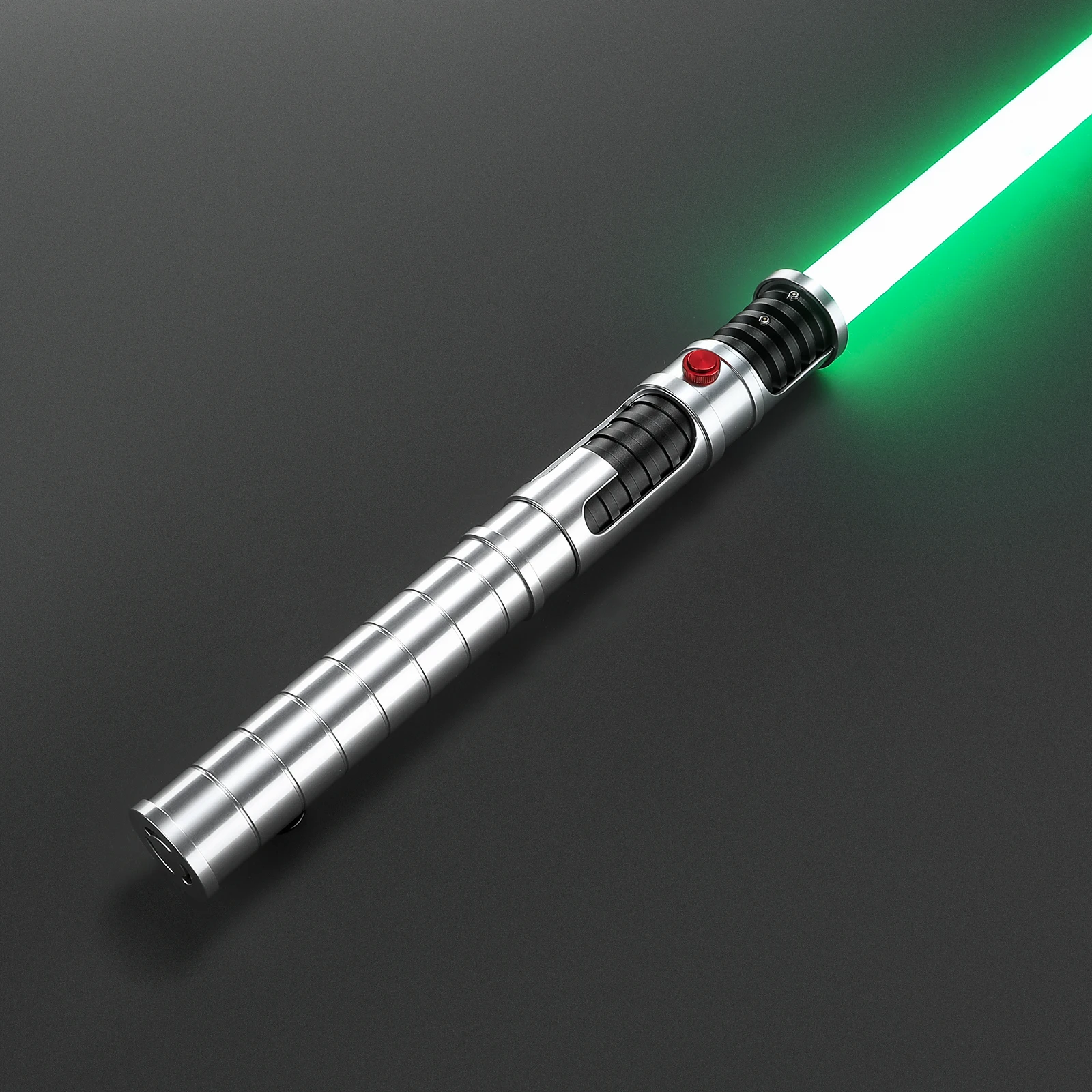 

DamienSaber Crystal Force Heavy Dueling Lightsaber Metal Hilt Sensitive Smooth Swing Infinite Color Changing with 34 Sound Fonts
