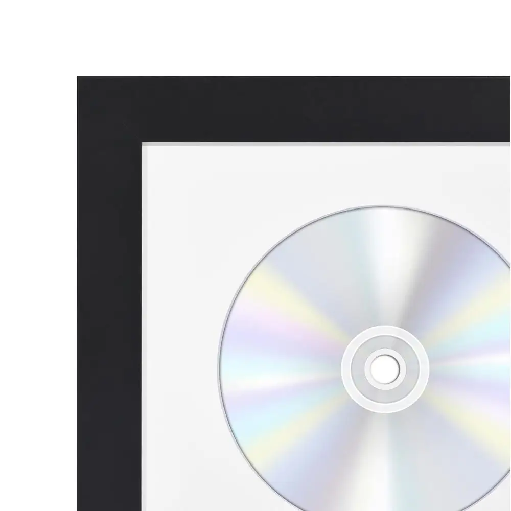 Handmade Wall Mountable CD Display Frame Collectible Durable CD Frame Display Case Tabletop Display Disc Frame Box Music Lovers