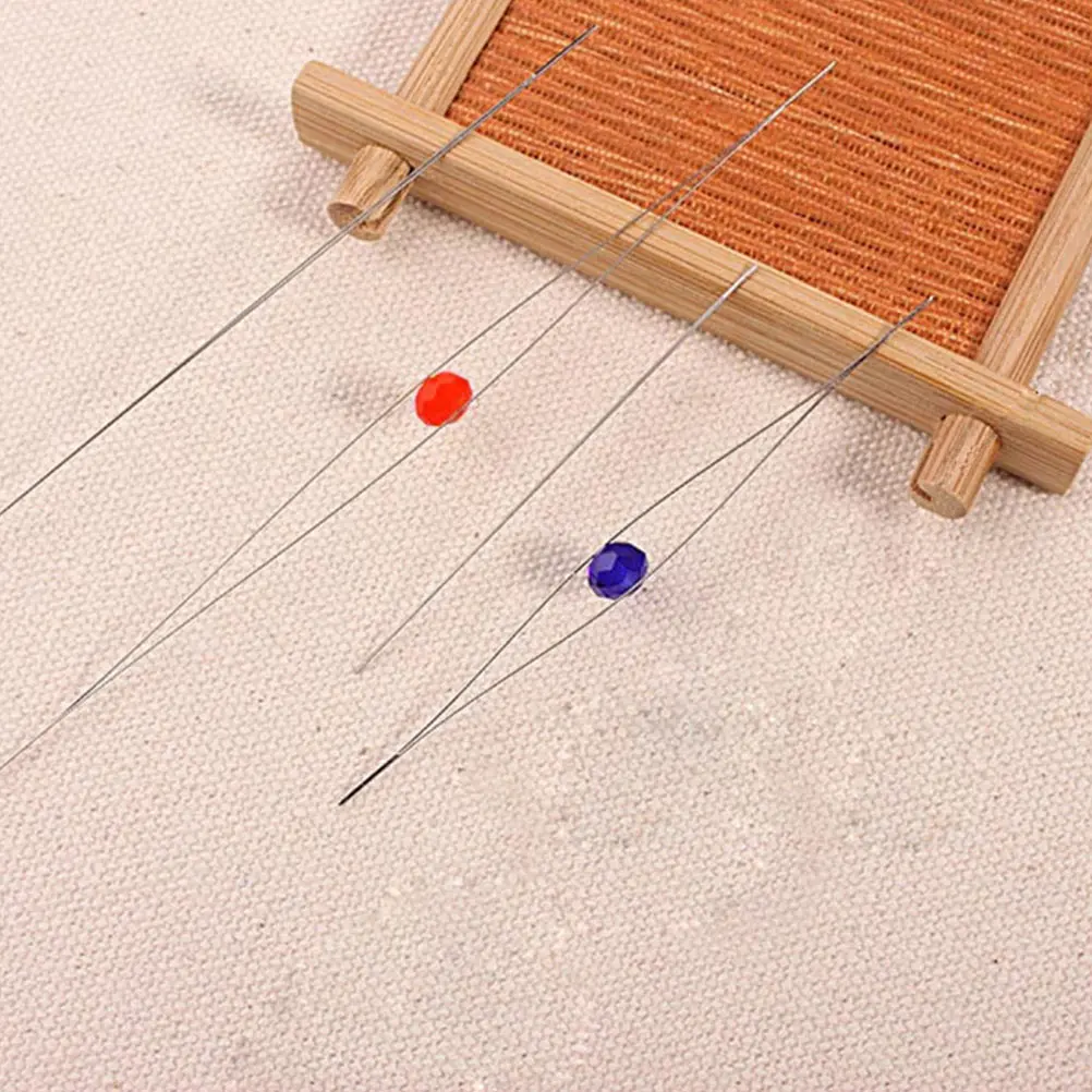

20 Pcs Beading Needles Large Eye Opening Straight Sewing Craft Tools DIY Embroidery Wire Beads Portable Jewelry Making