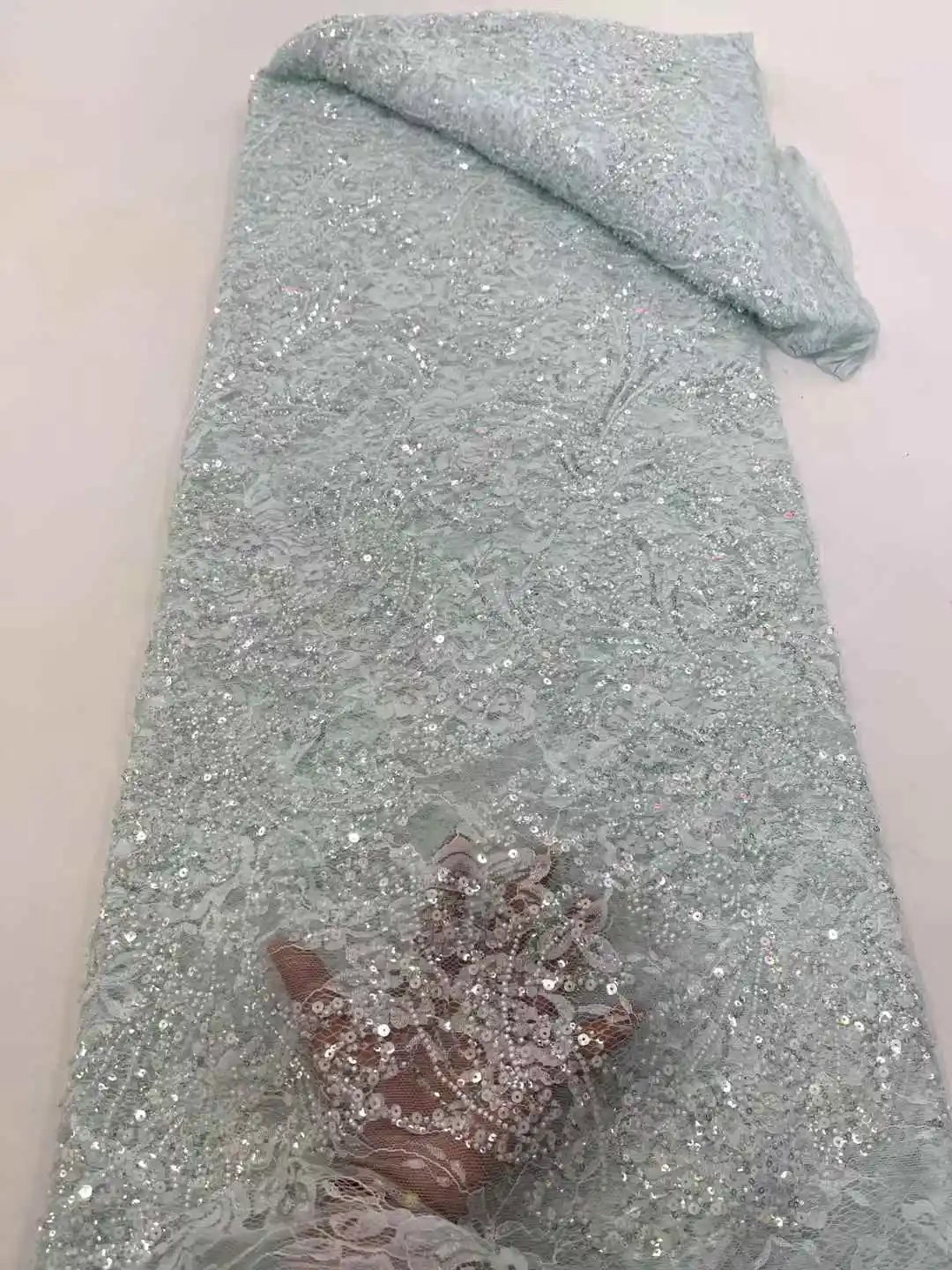 فاخر الترتر الأفريقي ومطرز أقمشة الدانتيل 2025 عالية الجودة النيجيري الزفاف الزفاف التطريز الفرنسية تول الدانتيل لحفل الزفاف