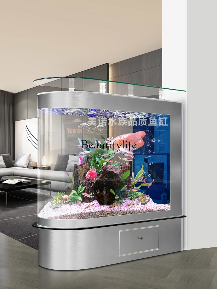 

Bullet Fish Tank Living Room Home Change Water Glass Aquarium