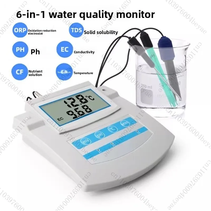 Цифровой настольный измеритель кислотности TDS/EC/CF/ORP, многофункциональный прибор для обнаружения качества водных сточных вод