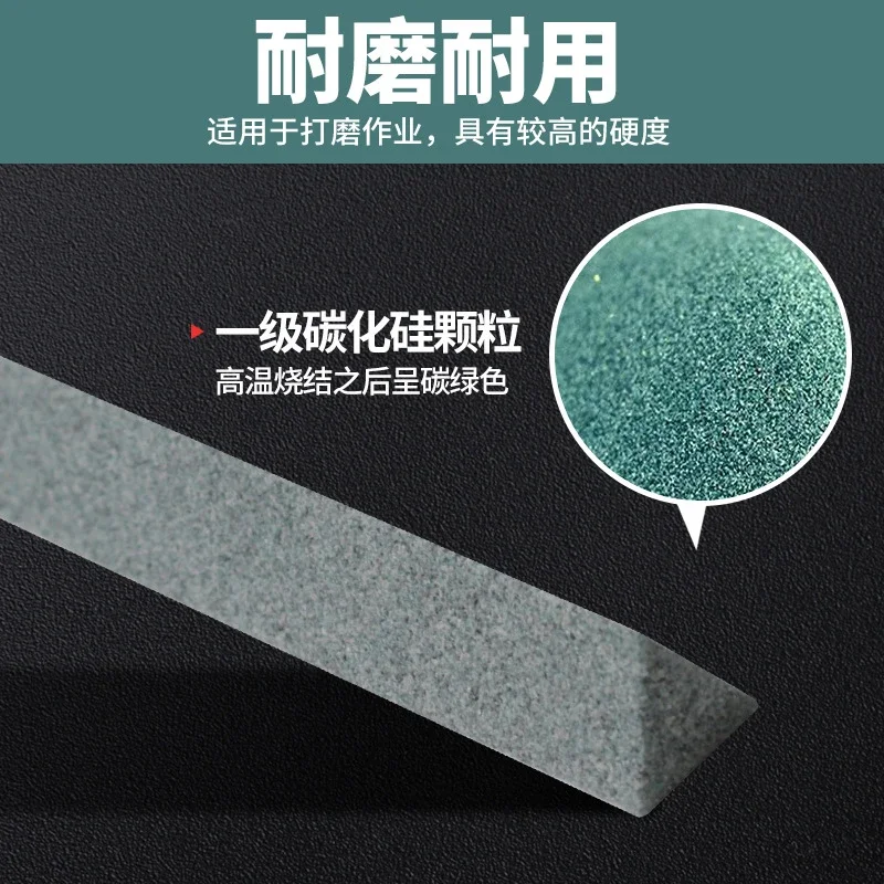 240/320/400/600 Grit Oil Stone Green Silicon Carbide Sand Bar Grinding Block Ceramic Jade Round Triangle Knife Sharpener Tool