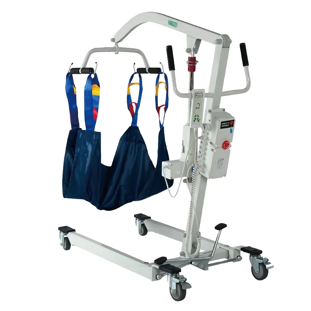 Manual Patients Transfer Lift Chair with Wheels Medical Shift Machine with Commode Toilet for Disabled Elderly in china