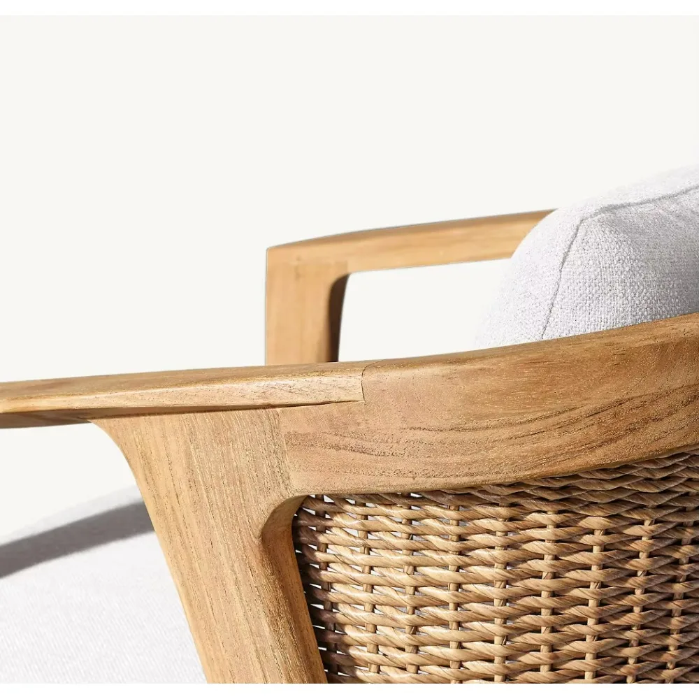 أطقم حديقة الفناء الخارجية من LUXORA كرسي بذراعين لتناول الطعام في منتجع الفندق، أثاث حديث فاخر، كرسي بذراعين لتناول الطعام