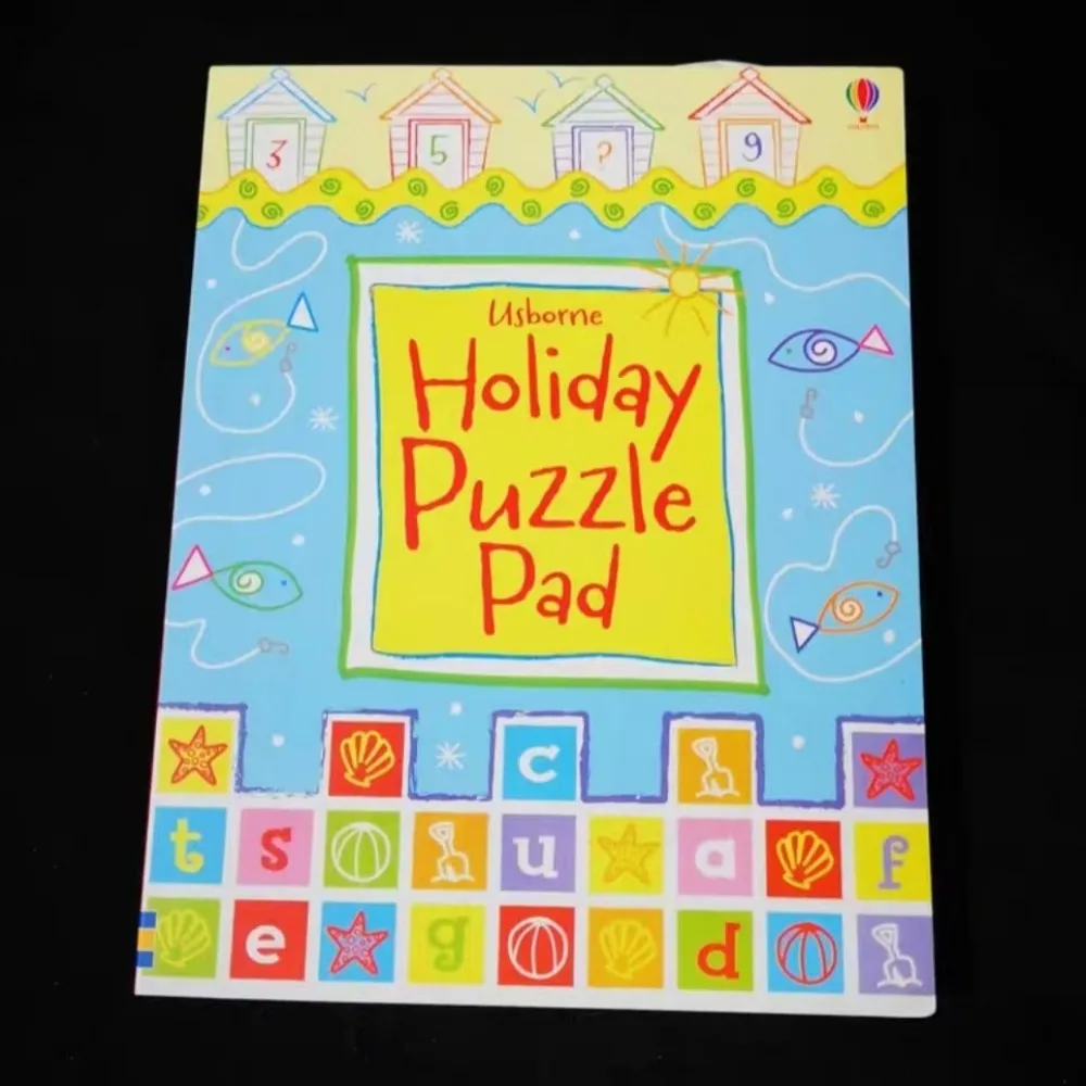 English Travel Activity PAD Children's Maze Book Drawing Book Graffiti Stick Figure Step