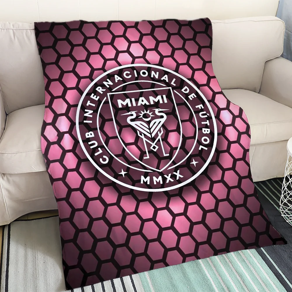 Home and Decoration I-Inter Miami CFS Decorative Blanket Throw Luxury Blankets Characters Fluffy Soft Blankets for Adults Cobija