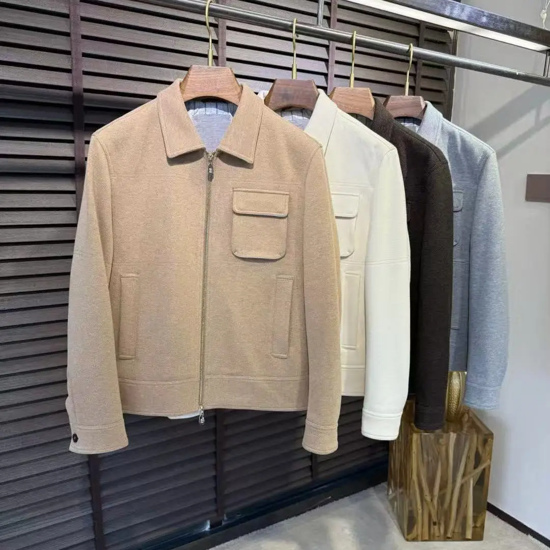 

BC Italian Men's Autumn and Winter New Fashion Lapel Jacket Men's Business Casual Solid Color Simple Versatile Jacket