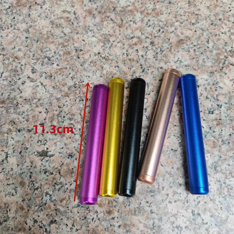 1pcs Multi Color Aluminum Alloy Cigarette Case Waterproof Cigarette Case Pill Toothpick Capsule Holder Gift For Men