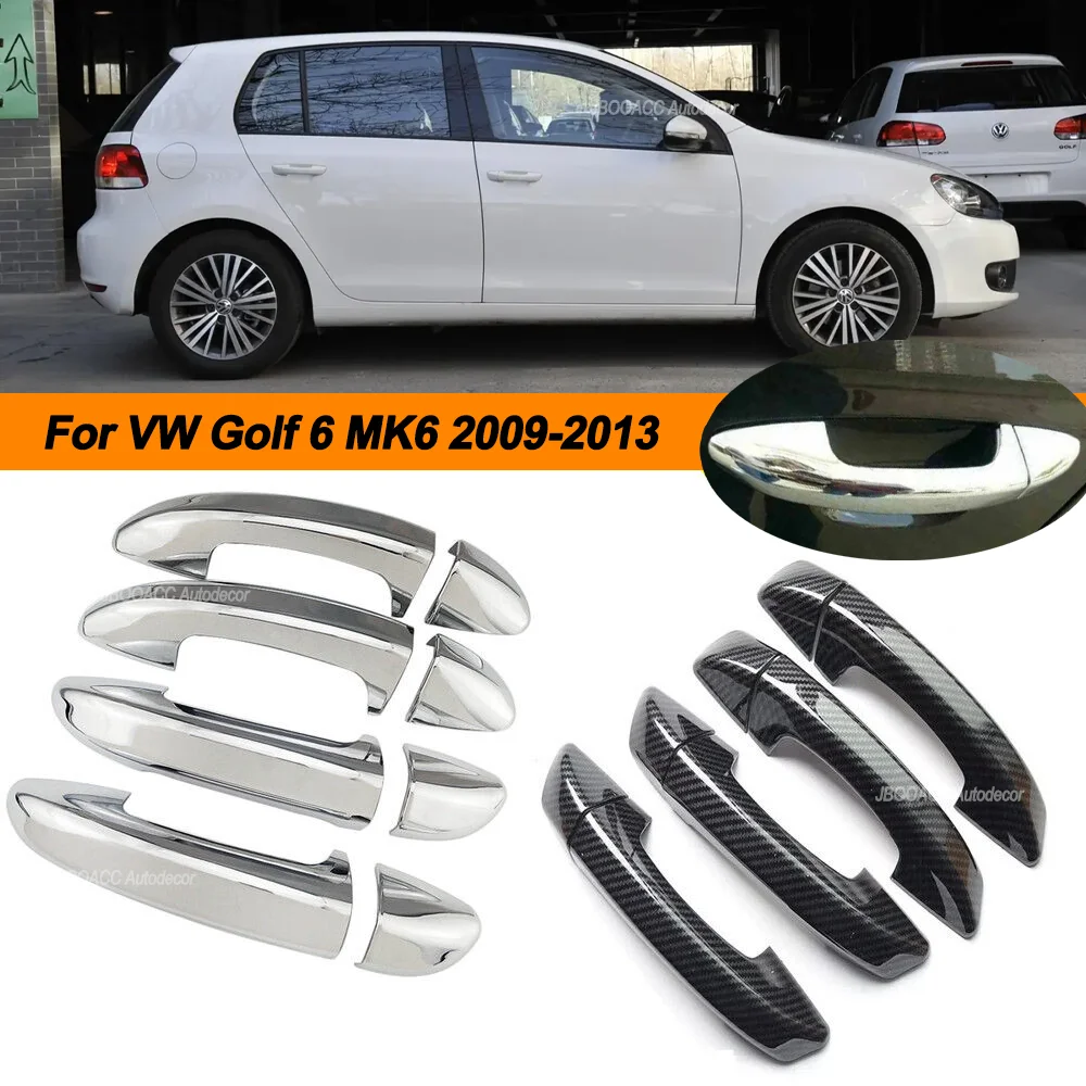 

Для Volkswagen VW Golf 6 MK6 2009-2013 крышка дверной ручки автомобиля наклейки отделка внешние молдинговые чехлы Декор автомобильные аксессуары