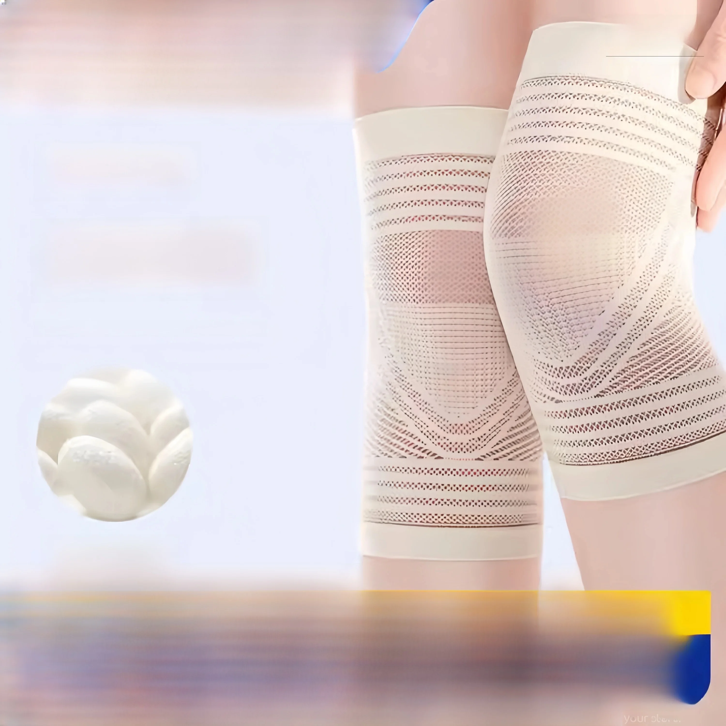 超薄型シルク膝パッド-男女兼用-スポーツ用-エアコン付きの部屋での使用-高齢者や冷え性の足のための保温-特殊用途