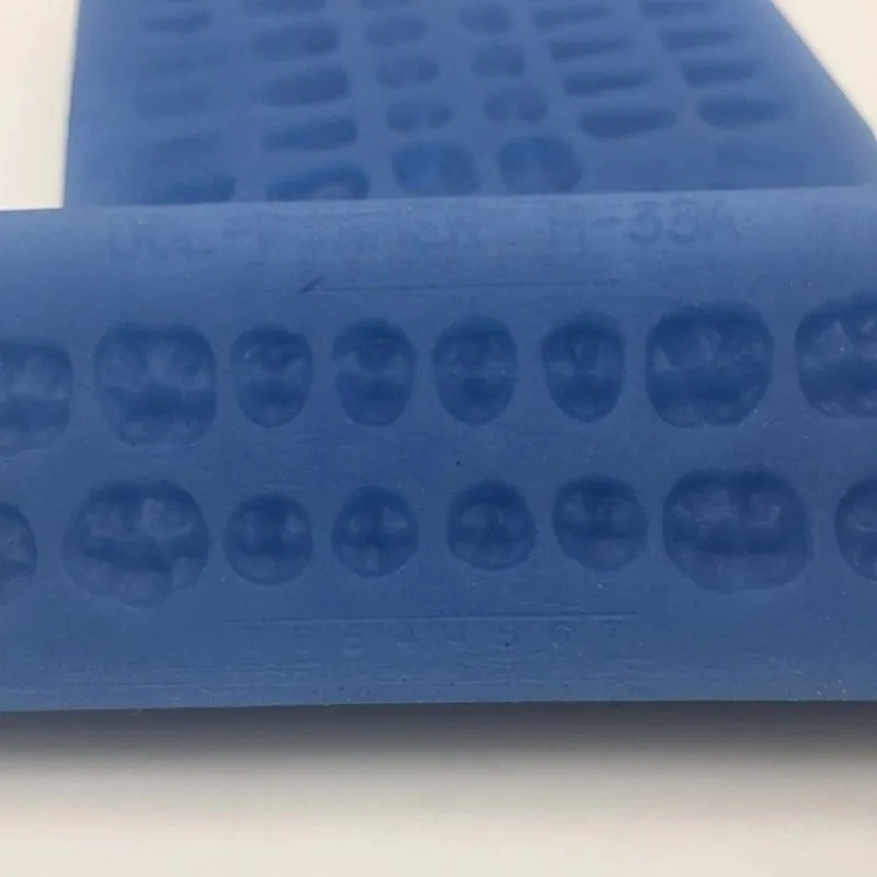 4pcs/set Lab Silicone Jaw Flat Template, Porcelain Tooth Casting Crown and Bridge Production, Denture Restoration Tooth Model