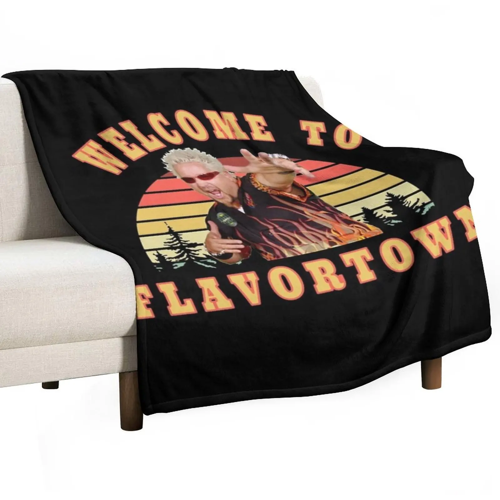 

New Guy Fieri Fans Flavortown Throw Blanket Custom Heavy Cute Plaid Blankets