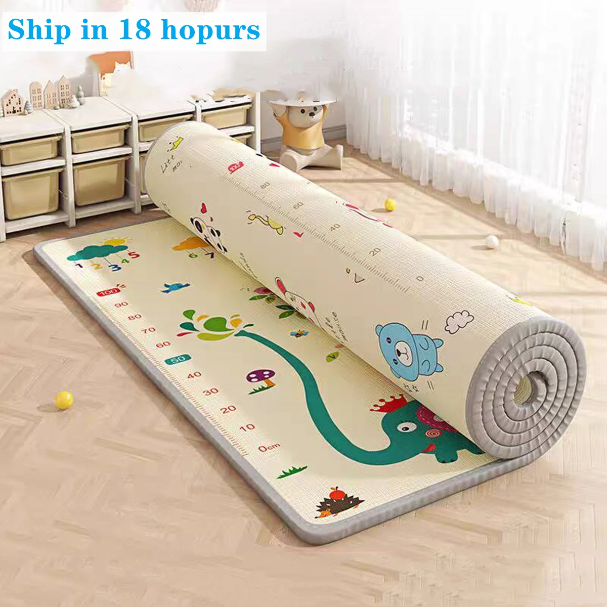 Non-toxic Environmentally Friendly Thick Baby Crawling Play Mats New Folding Mat Carpet Play Mat for Children\'s Safety Rug Gifts