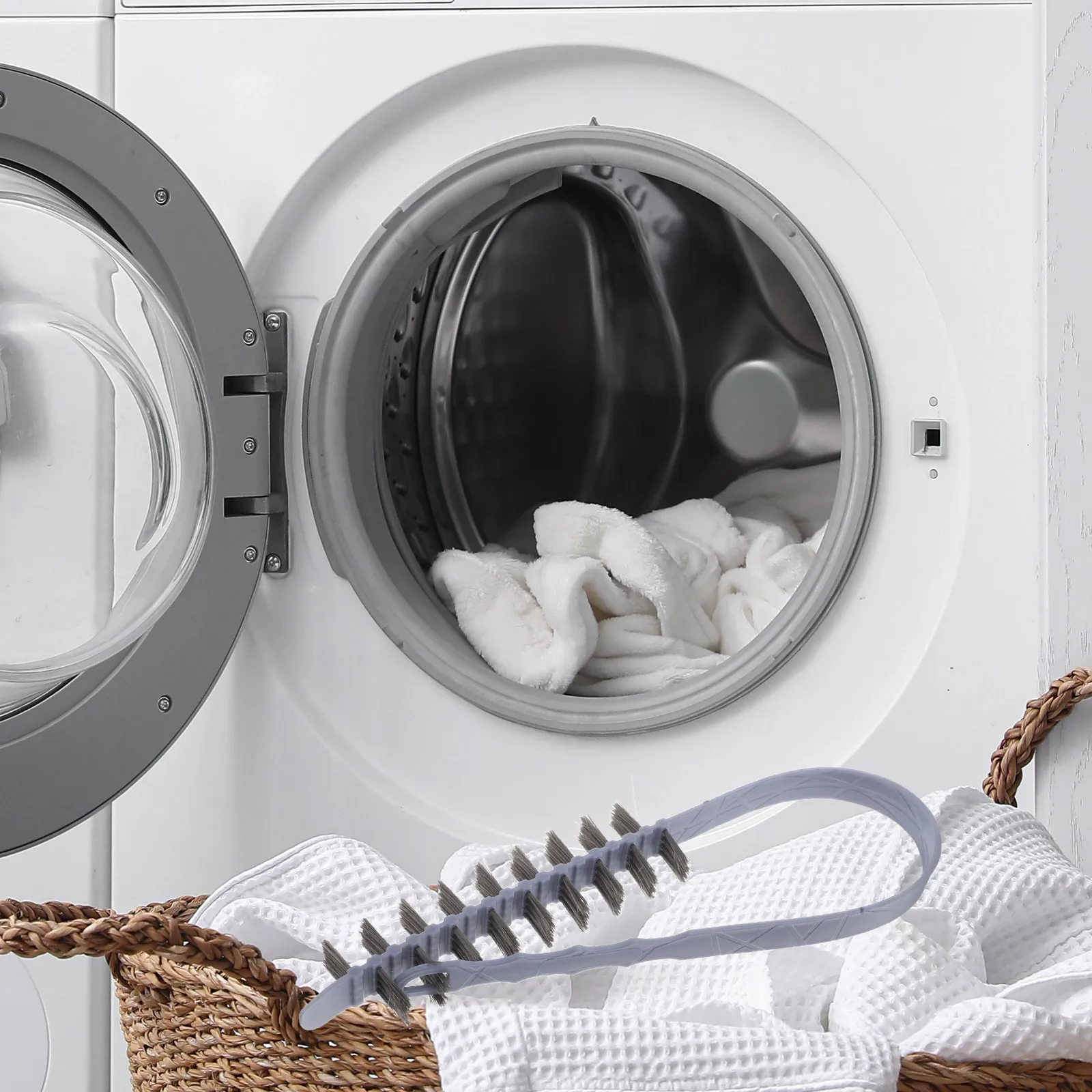 

Washing Machine Cleaning Brush Extendable Long Handle Soft Bristles Crevice Cleaner Portable Versatile Sink Drum Bathroom