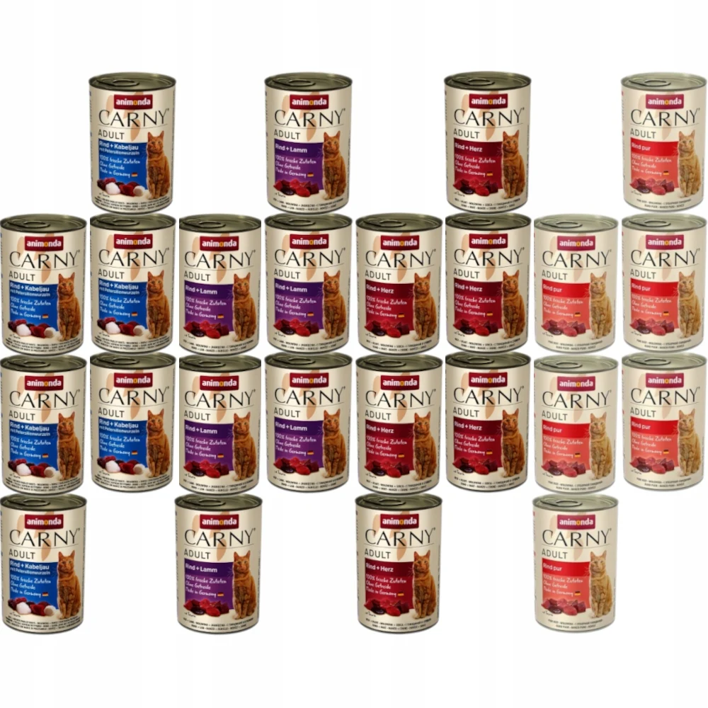 Animonda Carny-mezcla de sabores de ternera para adulto, 24x400g