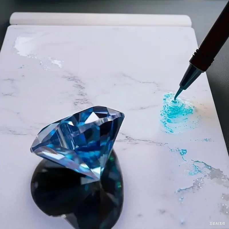 

Top Sapphire Blue Color Moissanite Stone Heart Cut Gemstone for Advanced Jewelry Making Material with Certificate